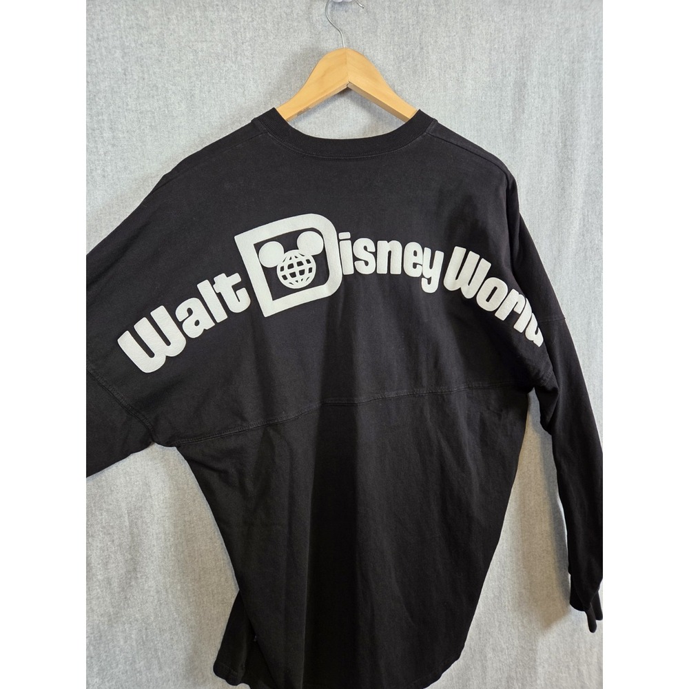 Walt Disney World Shirt Mens S Spirit Jersey Solid Black Theme Park Mickey Mouse - Picture 4 of 6